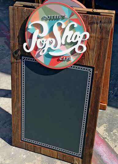 custom a-frame sign